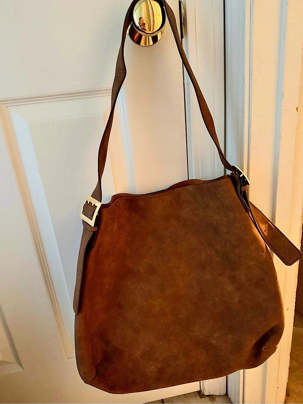 Universal Thread Slouchy Bucket Shoulder Bag Brown